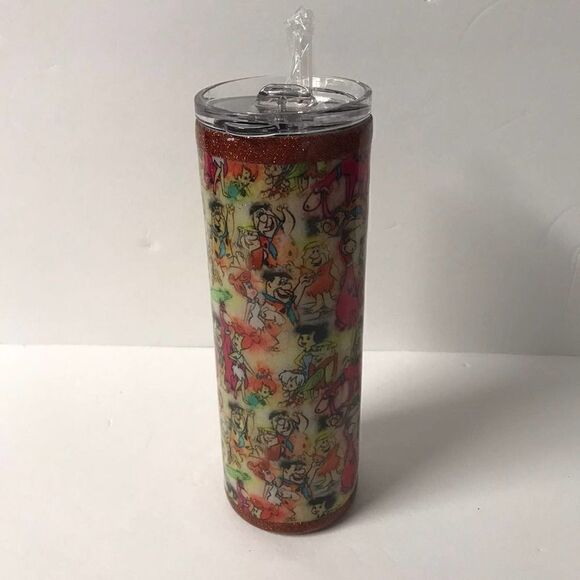 Hanna Barbera The Flintstones 20 oz stainless steel tumbler - Picture 3 of 5